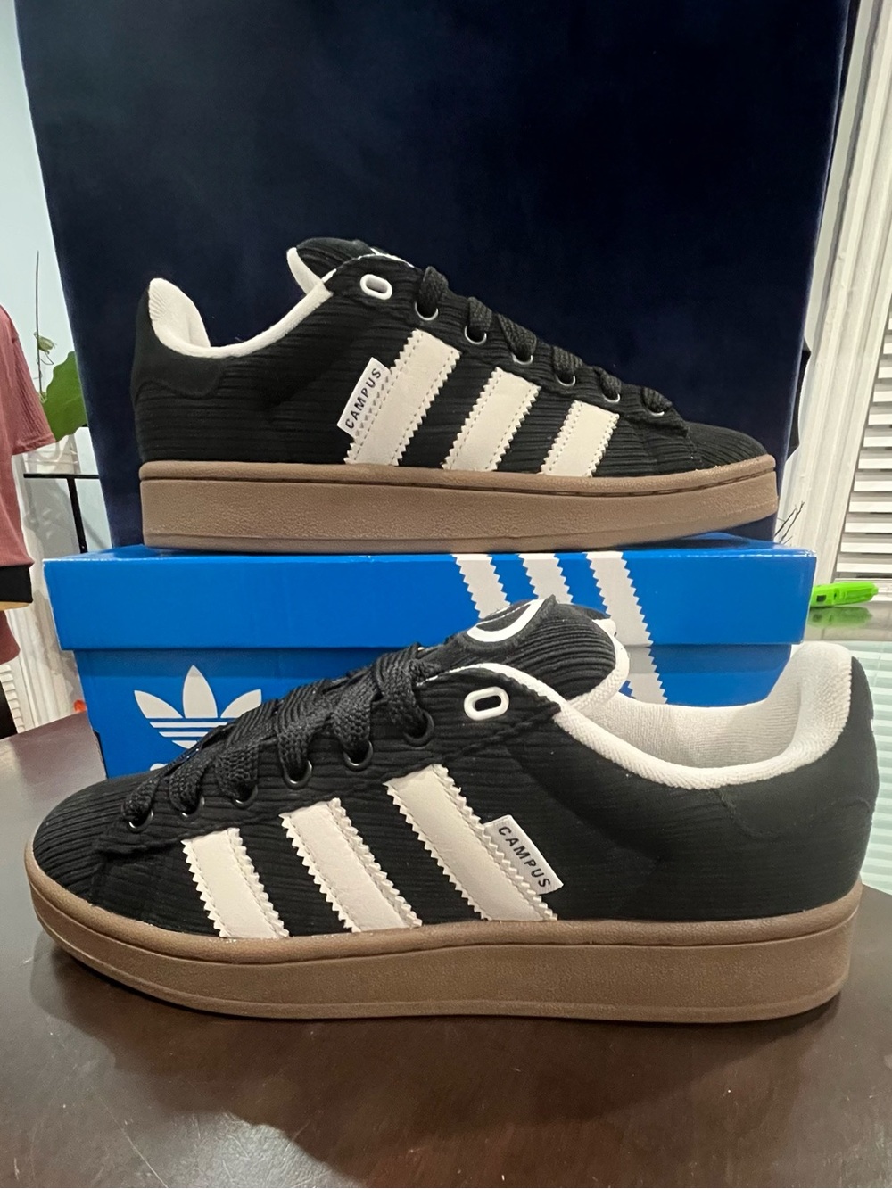 adidas Campus 00s Black White Gum Low-Top Sneakers